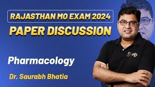 Rajasthan MO Exam 2024 Discussion | Pharmacology | Dr. Saurabh Bhatia | DBMCI MDS