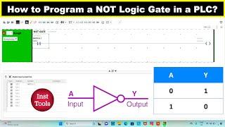How to Program a NOT Logic Gate in a PLC? - Basic Tutorials