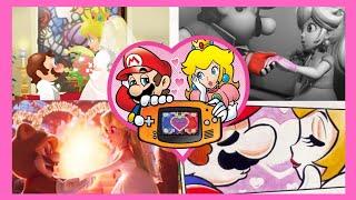 ️ Mario and Peach moments in Mario Media (Compilation) ️