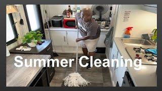 My Tiny RV Life: It’s Cleaning Day Inside Of The Trailer | HAPPY JUNETEENTH DAY