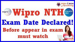 Wipro NTH Exam Date Released | Wipro NTH Exam | How to prepare for wipro nth exam