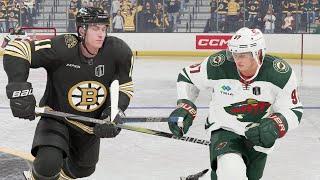 NHL 24 Gameplay - Bruins vs Wild Stanley Cup Final Full Game