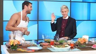 Naked Peruvian Chef Franco Noriega Heats Things Up with Ellen