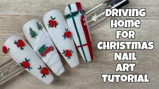 Driving Home for Christmas Nail Art Tutorial