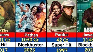Shah Rukh Khan Hits And Flops Movies List l Shah Rukh Khan All Movies List l Jawan,Pathaan,Dunki