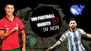 Create AI Messi & Ronaldo Football Shorts with DeepSeek AI #football #aivideo