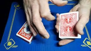 vanish spectators card in hand, gimmick card tricks tutorials