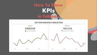 How To Show KPIs In Tableau