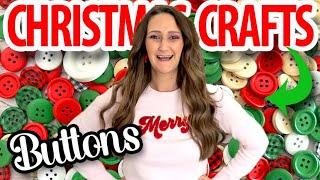 CHEAP DIY Button Christmas Crafts! Craft your stash & SAVE MONEY this year!