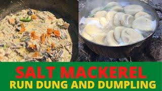 HOW TO MAKE JAMAICAN SALT MACKEREL  RUN  DOWN AND DUMPLING ISLAND STYLE KITCHEN