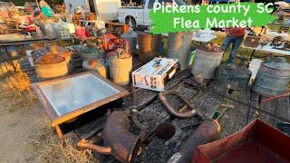 Pickens County SC Flea Market Shop with Me for Antiques & Vintage Vlog