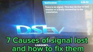 How to Fix DSTV and other Decoder lost signal