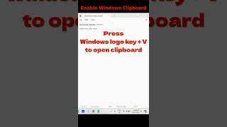 Windows logo key + I to open the Settings app. System - Clipboard - "Clipboard history"  turn on