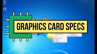 How to check graphics card memory in Windows 7