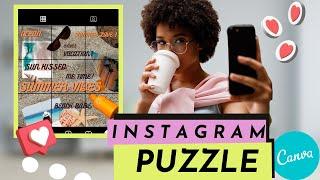 Instagram Puzzle Feed Tutorial with Canva | Design Tutorials