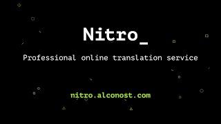 Nitro — Professional online translation service