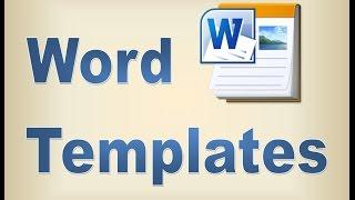 Making Templates in Microsoft Word