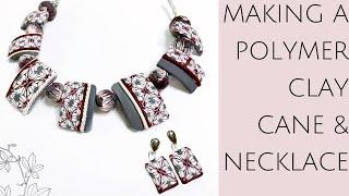 Easy Polymer Clay Cane | DIY Polymer Clay Cane & Necklace