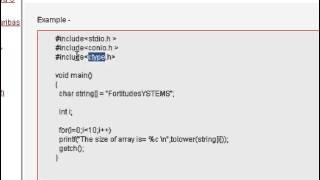 How to convert string to lower  case in c