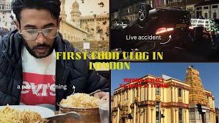  First Food vlog in UK  Live accident | visit Mahalaxmi Temple in Uk