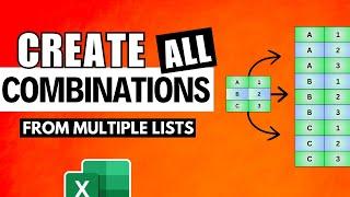 Generate All Combinations from Lists in Excel with Power Query