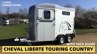 Cheval Liberte Touring Country Double Horse Trailer with Tack Room