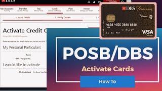 DBS/POSB new bank card active Singapore #dbsCirdActive #posbCirdActive