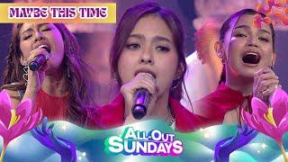 Ysabel Ortega, Zephanie, & Thea Astley cover the iconic ‘Maybe This Time’ on AOS! | All-Out Sundays