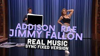 Addison Rae Jimmy Fallon Real Music Edition - The Tonight Show
