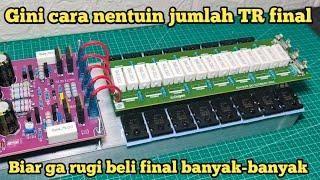 Cara Menentukan Jumal TR Final Pada Power Amplifier