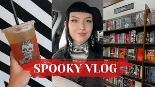 Spooky Vlog | Rad Coffee, horror book shopping, & spring Halloween hunting!