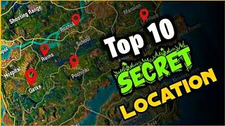 Top 10 Secret Locations in Erangel | Top 10 Hidden Places for Rank Push in PUBG or BGMI