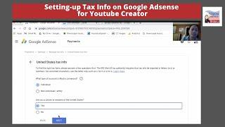 Secrets to Tax Success: Easy Tips For Google Adsense Tax Info Set-Up for US YouTube Creators!