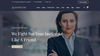 Barristar – Law, Lawyer and Attorney WordPress Theme Review | 2020