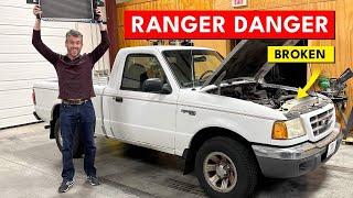 My Uncle RUINED His Ford Ranger Transmission... But The Fix Was SUPER Easy, And Gross!