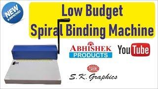  Low Budget Spiral Binding Machine by Abhishek Products | AbhishekID.com