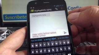 como copiar y pegar texto en android en Motorola Moto G X T1032 En Español Full HD