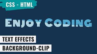 [ HTML - CSS ] - Text effects background