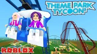 BUILDING ROLLER COASTERS!  / Roblox: Theme Park Tycoon 2