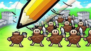 I DREW MY ARMY To Defend the Base in Shape Hero Factory!