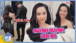 Quỳnh Quỳnh lên đồ đẹp như hoa hậu làm Dương Lâm phải chạy theo xách váy cho