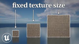 Constant Texture Size when Scaling a Mesh (Triplaner Projection) | UE5 quick tips