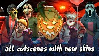 Ice Scream 8 Halloween Update - All Cutscenes With New Skins 