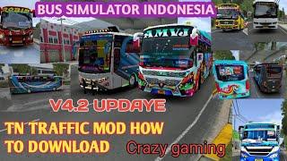 BUSSID V4.2 UPDATE TN TRAFFIC MOD HOW TO DOWNLOAD AND INSTALL FOR BUSSID TAMIL #CRAZY GAMING 