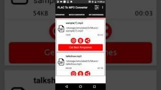 How to convert Flac To Mp3 On Android