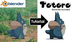 Grease pencil beginner tutorial | TOTORO | Blender 3.2
