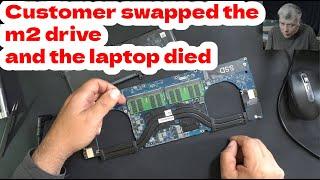 Dell Precision 5510 - Customer swapped the M2 SSD and the laptop died, what went wrong?