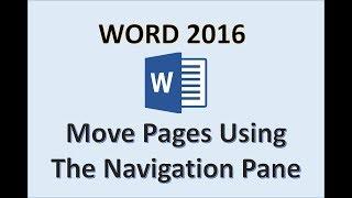 Word 2016 - Rearrange Pages - How to Move Arrange Change Reorder Swap Page Order in MS Microsoft 365