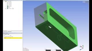 ANSYS DesignModeler: Fill and Face Delete