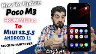 How To Update Poco M3 To Stock Miui 12.5.5 To Android 11 English